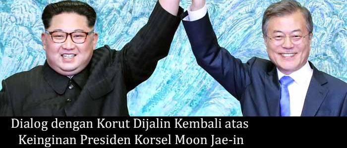 Dialog dengan Korut Dijalin Kembali atas Keinginan Presiden Korsel Moon Jae-in